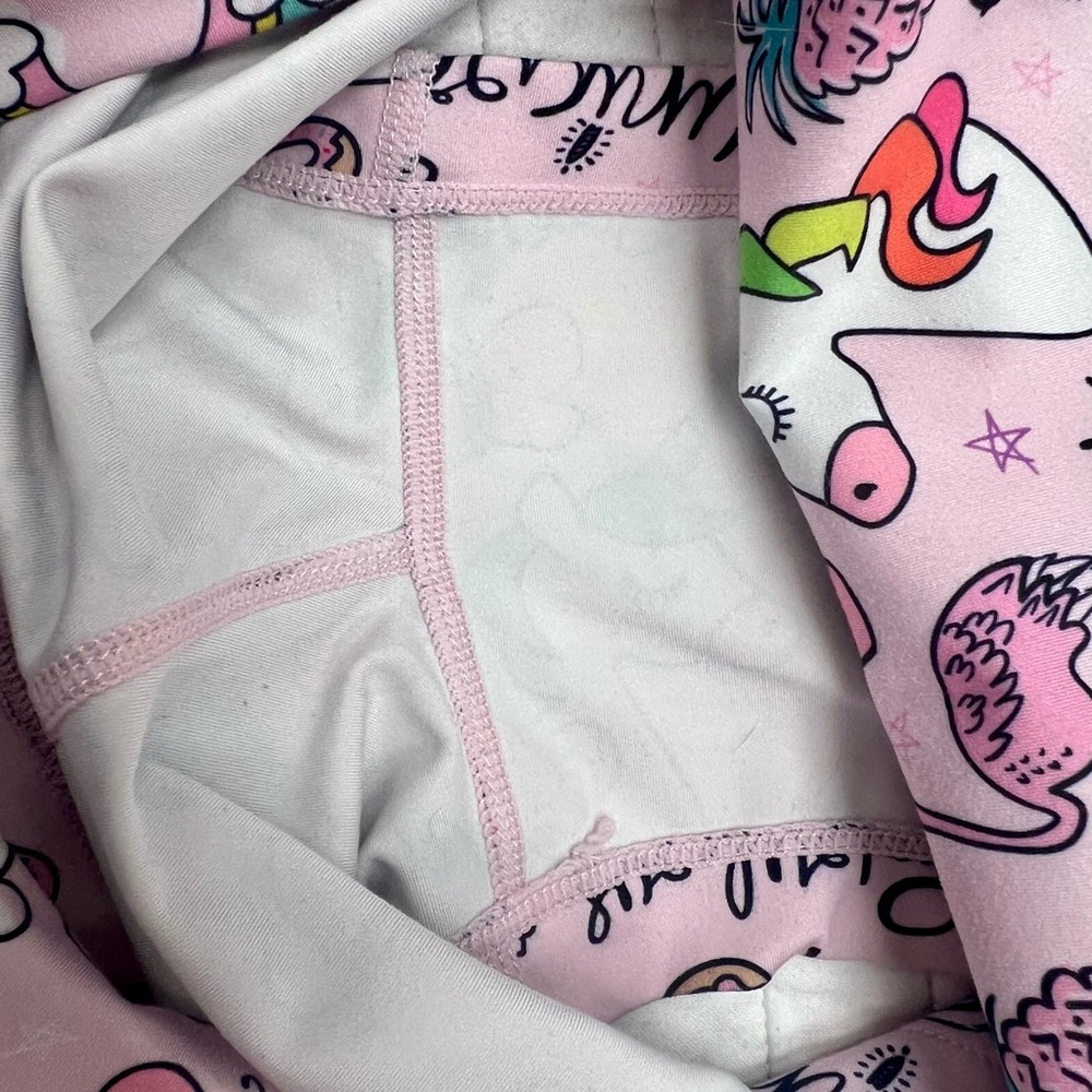 Constantly Varied Gear Pink Unicorn & Rainbow Athletic Shorts - Picture 3 of 4